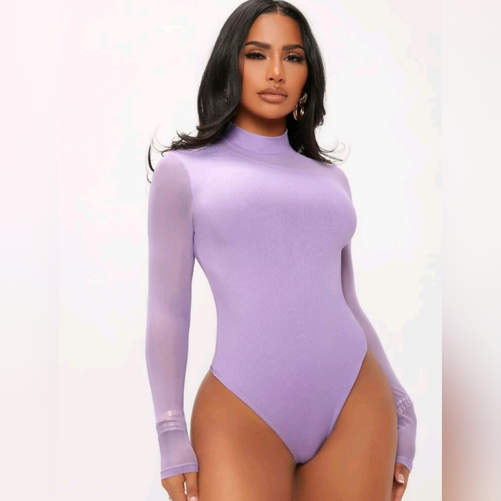 Women's purple lilac bodysuit